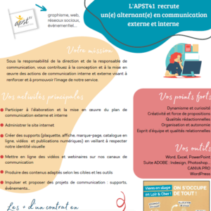 offre d'emploi alternant(e) en communication externe et interne